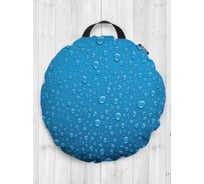 Декоративная подушка-сидушка JOYARTY "Дождевые следы", на пол, круглая, 52 см dsfr_19802