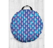 Декоративная подушка-сидушка JOYARTY "Хвойный лес", на пол, круглая, 52 см dsfr_380817