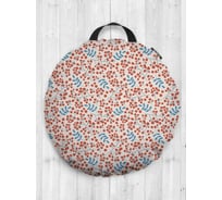 Декоративная подушка-сидушка JOYARTY "Лесные ягоды", на пол, круглая, 52 см dsfr_380811