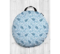 Декоративная подушка-сидушка JOYARTY "Зимние ягоды", на пол, круглая, 52 см dsfr_380810