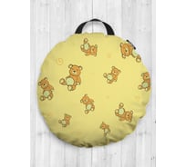 Декоративная подушка-сидушка JOYARTY "Плюшевый дождь", на пол, круглая, 52 см dsfr_29253