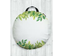 Декоративная подушка-сидушка JOYARTY "Солнечный лес", на пол, круглая, 52 см dsfr_420336