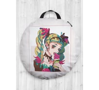 Декоративная подушка-сидушка JOYARTY "Сладкоежка", на пол, круглая, 52 см dsfr_420014