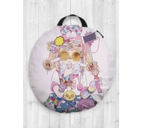 Декоративная подушка-сидушка JOYARTY "Девичьи радости", на пол, круглая, 52 см dsfr_420013