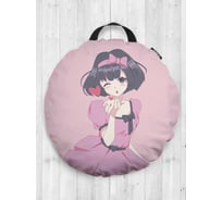 Декоративная подушка-сидушка JOYARTY "Воздушный поцелуй", на пол, круглая, 52 см dsfr_420008