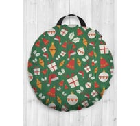 Декоративная подушка-сидушка JOYARTY "Подарки на праздник", на пол, круглая, 52 см dsfr_419802