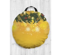 Декоративная подушка-сидушка JOYARTY "Праздничное украшение", на пол, круглая, 52 см dsfr_419792