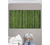 Придверный коврик в прихожую с принтом JOYARTY "плотная бамбуковая стена" 45х75 см door_15770