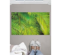 Придверный коврик в прихожую с принтом JOYARTY "зелень пальм" 45х75 см door_28423