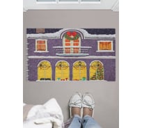 Придверный коврик в прихожую с принтом JOYARTY "праздник в доме" 45х75 см door_419807