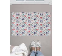 Придверный коврик в прихожую с принтом JOYARTY "вечеринка зайцев" 45х75 см door_419819