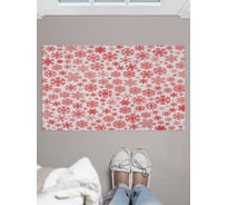 Придверный коврик в прихожую с принтом JOYARTY "снежинки зимой" 45х75 см door_419822