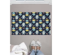 Придверный коврик в прихожую с принтом JOYARTY "мальчики-зайчики" 45х75 см door_419823