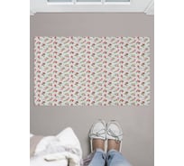 Придверный коврик в прихожую с принтом JOYARTY "рождественская омела" 45х75 см door_419827