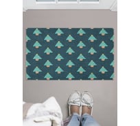 Придверный коврик в прихожую с принтом JOYARTY "поле из елок" 45х75 см door_419834