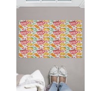 Придверный коврик в прихожую с принтом JOYARTY "пряничный вечер" 45х75 см door_419849