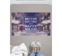 Придверный коврик в прихожую с принтом JOYARTY "городские праздники" 45х75 см door_419856