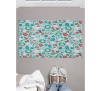 Придверный коврик в прихожую с принтом JOYARTY "подарки на новый год" 45х75 см door_419864