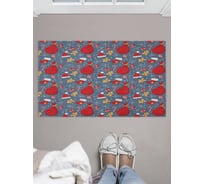 Придверный коврик в прихожую с принтом JOYARTY "мешок подарков" 45х75 см door_419878