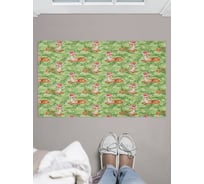 Придверный коврик в прихожую с принтом JOYARTY "новогодние оленята" 45х75 см door_419884