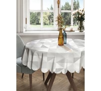 Круглая тканевая скатерть на стол JOYARTY с рисунком "неизвестная туманность" 150х150 см rtcf01_13572_150x150