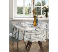 Круглая тканевая скатерть на стол JOYARTY с рисунком "потусторонний мир" 150х150 см rtcf01_18908_150x150