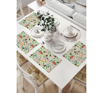 Комплект тканевых салфеток для сервировки стола JOYARTY "рождественское настроение", 32x46 см, 4 шт. np_419879