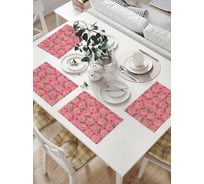 Комплект тканевых салфеток для сервировки стола JOYARTY "новогодние пряники", 32x46 см, 4 шт. np_419871