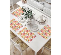 Комплект тканевых салфеток для сервировки стола JOYARTY "пряничный вечер", 32x46 см, 4 шт. np_419849