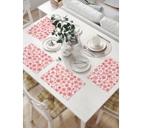 Комплект тканевых салфеток для сервировки стола JOYARTY "снежинки зимой", 32x46 см, 4 шт. np_419822