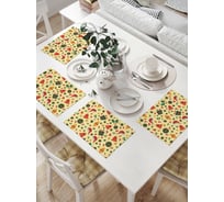 Комплект тканевых салфеток для сервировки стола JOYARTY "праздничное настроение", 32x46 см, 4 шт. np_419804