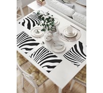 Комплект тканевых салфеток для сервировки стола JOYARTY "зебровый узор", 32x46 см, 4 шт. np_12963