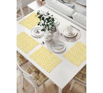 Комплект тканевых салфеток для сервировки стола JOYARTY "культурная симметрия", 32x46 см, 4 шт. np_13417