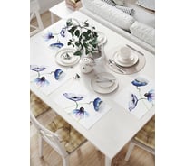 Комплект тканевых салфеток для сервировки стола JOYARTY "цветочные обнимашки", 32x46 см, 4 шт. np_9122