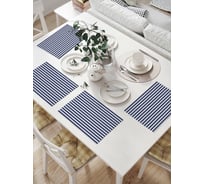 Комплект тканевых салфеток для сервировки стола JOYARTY "стиль моряка", 32x46 см, 4 шт. np_23144