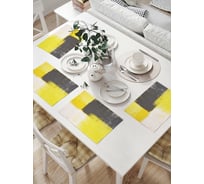 Комплект тканевых салфеток для сервировки стола JOYARTY "лоскуты гранж", 32x46 см, 4 шт. np_34721