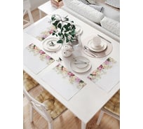 Комплект тканевых салфеток для сервировки стола JOYARTY "весенняя сирень", 32x46 см, 4 шт. np_294378