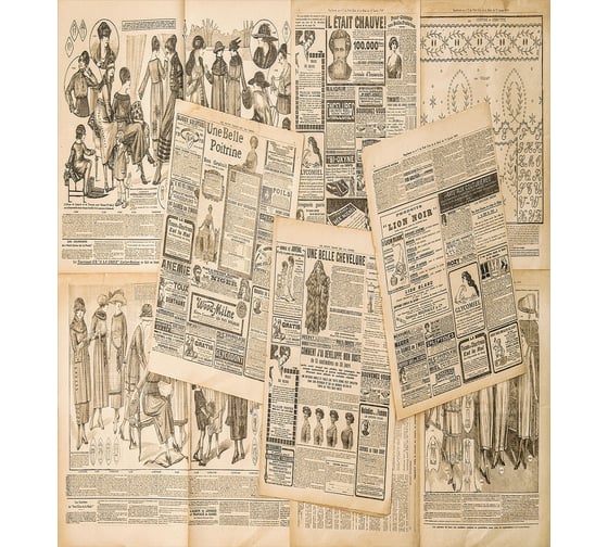Комплект тканевых салфеток для сервировки стола JOYARTY "стенгазета", 32x46 см, 4 шт. np_15879