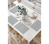 Комплект тканевых салфеток для сервировки стола JOYARTY "таттерсолл", 32x46 см, 4 шт. np_31105