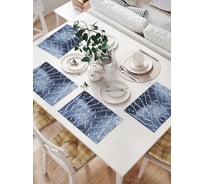 Комплект тканевых салфеток для сервировки стола JOYARTY "стеклянные трещины", 32x46 см, 4 шт. np_4744