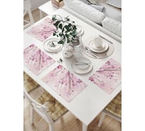 Комплект тканевых салфеток для сервировки стола JOYARTY "небесная ветка", 32x46 см, 4 шт. np_14318