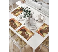 Комплект тканевых салфеток для сервировки стола JOYARTY "фантастический слон", 32x46 см, 4 шт. np_18867