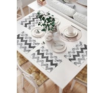 Комплект тканевых салфеток для сервировки стола JOYARTY "зигзаг из прошлого", 32x46 см, 4 шт. np_9018