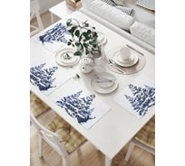 Комплект тканевых салфеток для сервировки стола JOYARTY "любопытный олень", 32x46 см, 4 шт. np_21427