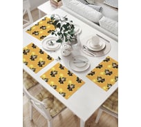 Комплект тканевых салфеток для сервировки стола JOYARTY "чародей с волшебной палочкой", 32x46 см, 4 шт. np_23723