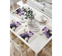 Комплект тканевых салфеток для сервировки стола JOYARTY "воин аниме", 32x46 см, 4 шт. np_385258