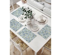 Комплект тканевых салфеток для сервировки стола JOYARTY "португальский азулежу", 32x46 см, 4 шт. np_58232