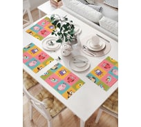 Комплект тканевых салфеток для сервировки стола JOYARTY "веселые птички", 32x46 см, 4 шт. np_1239