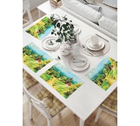 Комплект тканевых салфеток для сервировки стола JOYARTY "развилка дороги", 32x46 см, 4 шт. np_9284