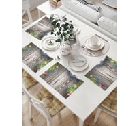 Комплект тканевых салфеток для сервировки стола JOYARTY "новогодний блеск", 32x46 см, 4 шт. np_21475